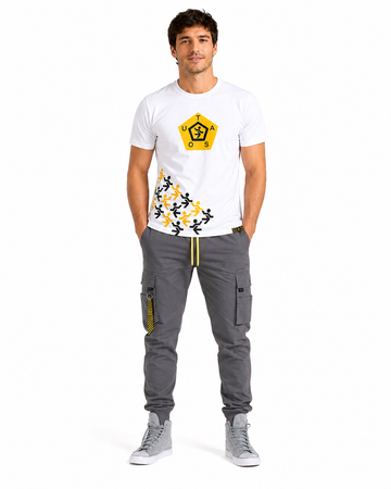 TASOU Logo Printed T-Shirt – Premium Organic Cotton Unisex Tee | White | Spring Essential