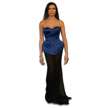 Load image into Gallery viewer, Corseted fully boned, Exaggerated Hips Gown
