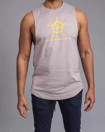 Logo Printed Tank Top (Gray)