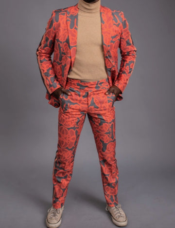 Graffiti Print Suit