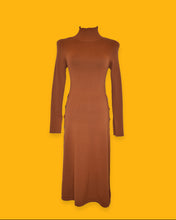 Load image into Gallery viewer, Ribbed Sweater Dress (Burnt Orange)

