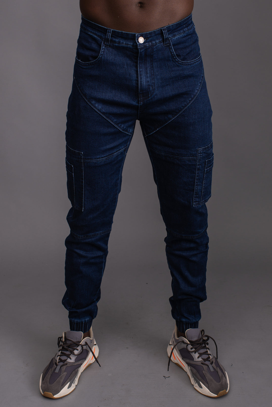 Geo Cargo Pants (Denim)