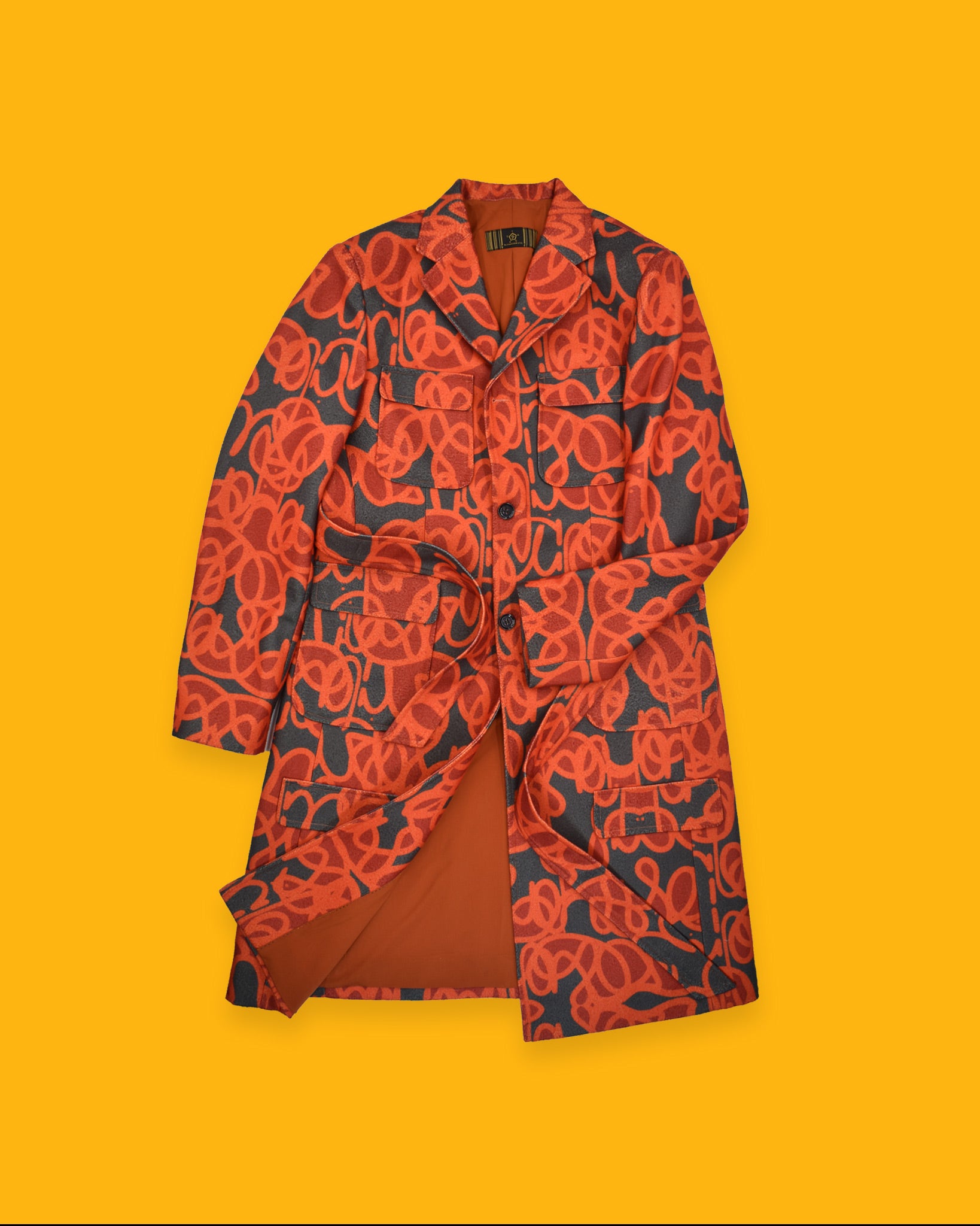 Oraise Print Long Coat